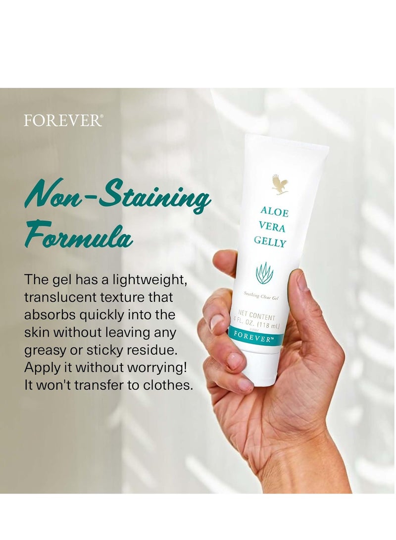 Forever Living - Aloe Vera Gelly - Pure Aloe Gel - Soothes, Moisturizes, and Conditions - Vegan, Vegetarian, Gluten-Free - 4 fl oz. 118 mlml  - Image 2