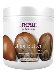 Now Foods Solutions, Shea Butter, Skin Emollient, Seals in Moisture for Dry Rough Skin, 7-Ounce 198 ggrams  - Image 1