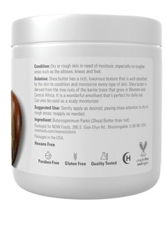 Now Foods Solutions, Shea Butter, Skin Emollient, Seals in Moisture for Dry Rough Skin, 7-Ounce 198 ggrams  - Image 2