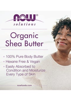 Now Foods Solutions, Certified Organic Shea Butter, Moisturizer For Rough And Dry Skin, 7-Ounce 198 ggrams  - Image 3
