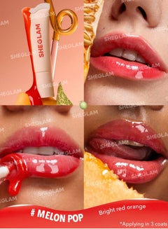 شيجلام Crystal Glaze Moisturizing Lip care Melon Pop  - Image 2