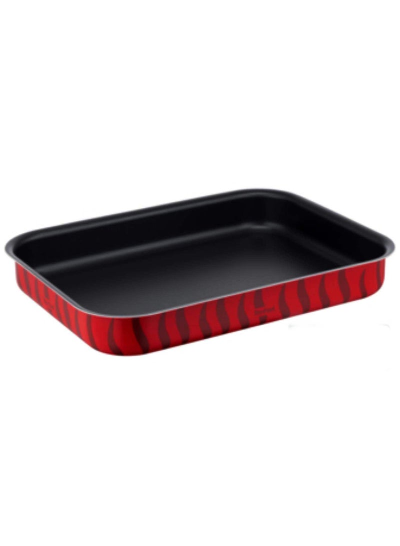 Tefal Tempo Flame Rectangular Oven Dish Red Multicolor 19x25cm  - Image 1