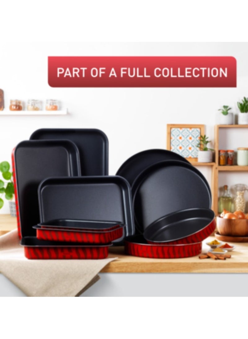 Tefal Tempo Flame Rectangular Oven Dish Red Multicolor 31x45cm  - Image 2