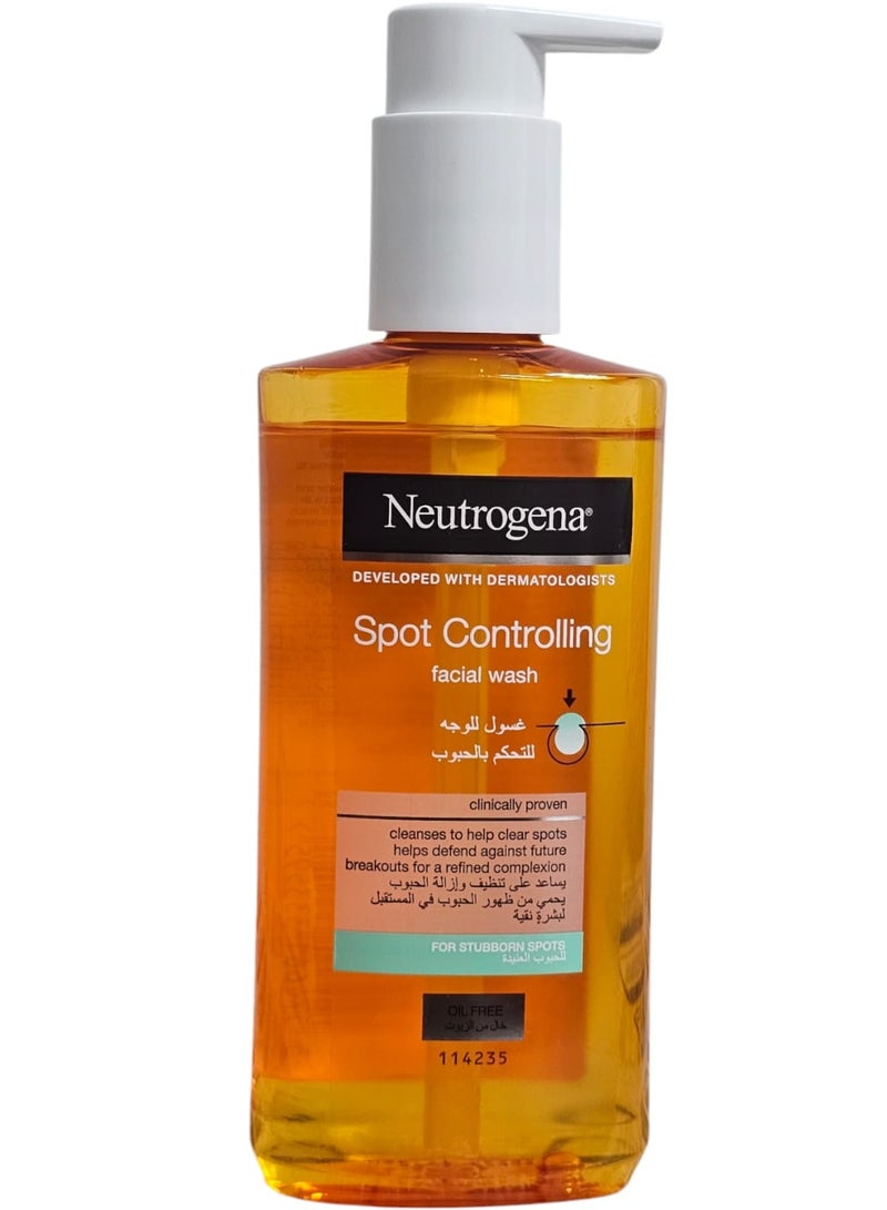 نيوتروجينا غسول الوجه للتحكم في البقع، خالي من الزيوت، شفاف 200 مل 200mlملليلتر