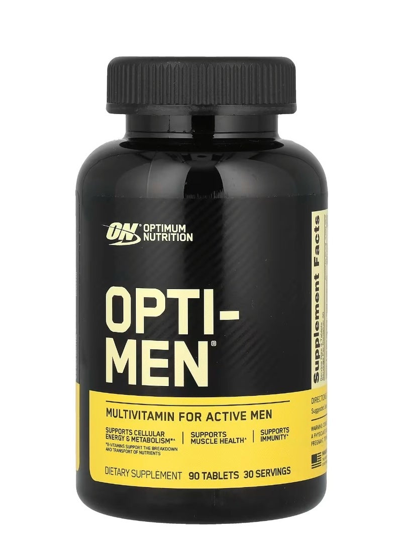 Optimum Nutrition Opti-Men Multivitamin For Active Men 90 Tablets  - Image 1