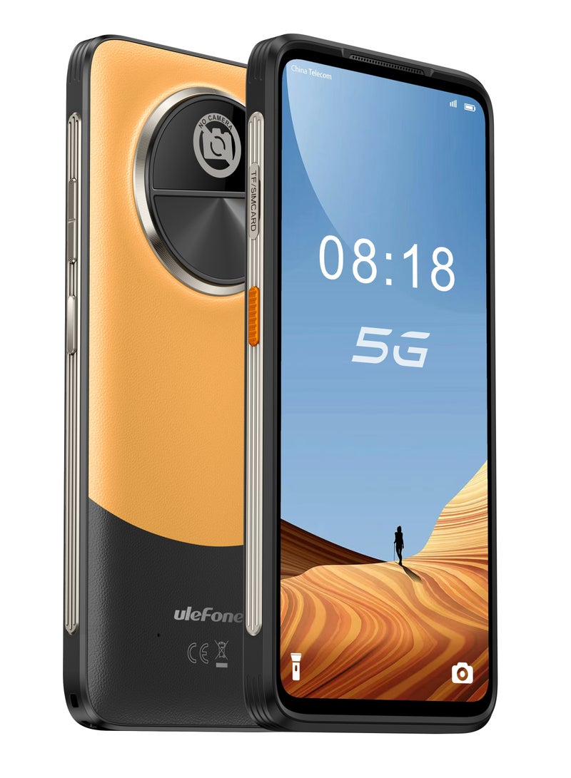Ulefone No Camera Mobile Octa-core Android 13 Umbra Orange RAM 12GB ROM 512GB 5G Smartphone  - Image 1