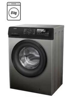KELON 8kg Front Load Washing Machine With Inverter Motor And Steam, 1200 RPM, 15 Programs, 5-Star Energy Saving 8 kg KWFQP8012T Titanium Grey  - Image 1
