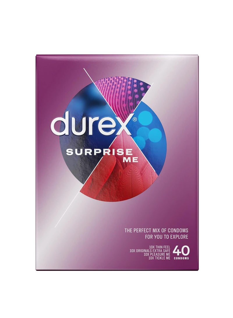 Durex Surprise Me Variety Condoms - Pack of 40 - Image 2