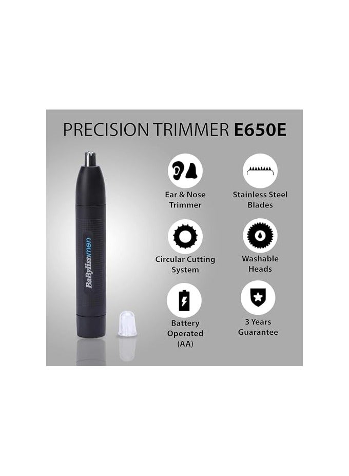 BaByliss Multi Nose And Ear Trimmer Saso - BABE650SDE Black - Image 4