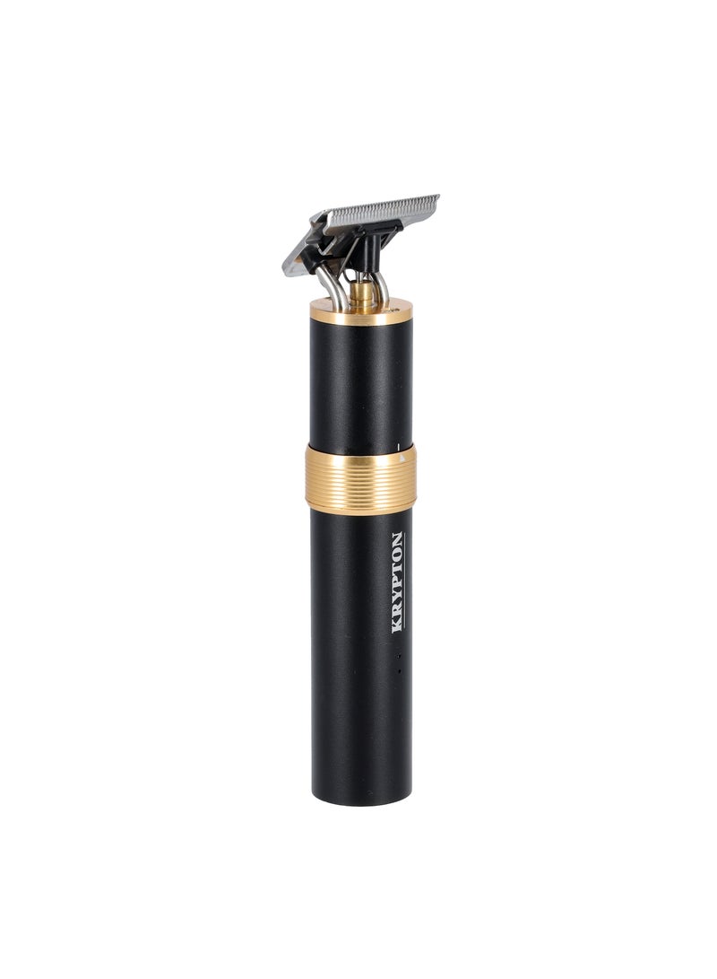كريبتون 3-In-1 Rechargeable Grooming Kit, KNTR5426 T-Blade, Nose Trimmer And Carver Blade 1200mAh Lithium Battery, Aluminum Housing, 6300RPM, Charging Light Indicator, USB Black  - Image 3