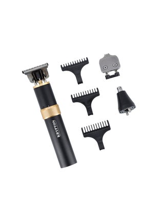 3-In-1 Rechargeable Grooming Kit, KNTR5426 T-Blade, Nose Trimmer And Carver Blade 1200mAh Lithium Battery, Aluminum Housing, 6300RPM, Charging Light Indicator, USB Black - pnsku/N70137921V/45/_/1735303682/586aa493-8ec5-438a-9298-d2e06377fcc8
