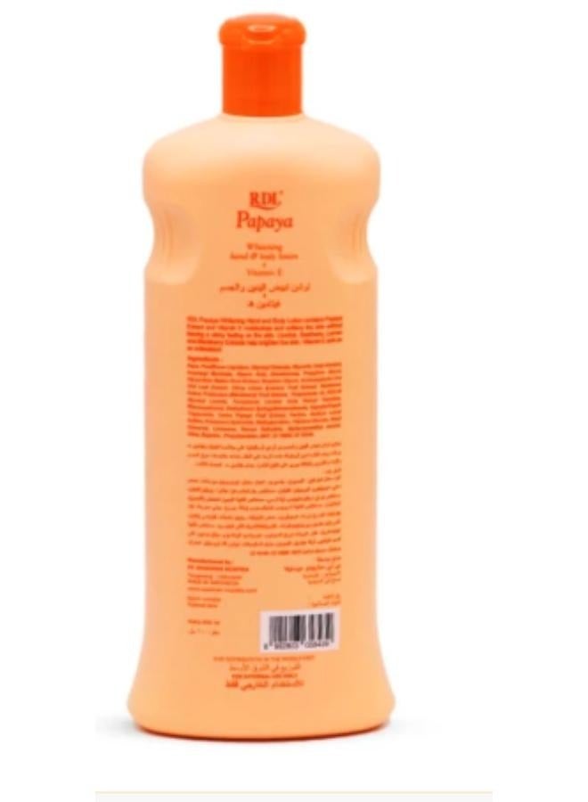 ار دي ال قطعتان من لوشن تبييض الجسم مع مستخلص البابايا - Image 3