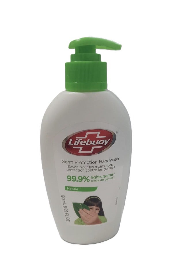 Lifebuoy Nature Germ Protection Hand Wash 190ml  - Image 1