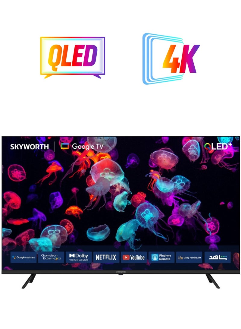 سكاي ورث 65 Inch 4K QLED Smart LED TV 60 Hz 65Q6520G Black  - Image 1