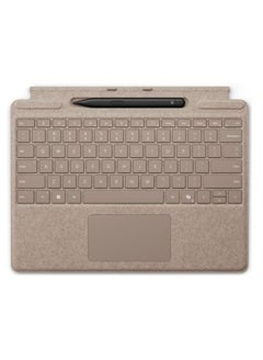 Microsoft Surface Pro Signature Keyboard with Slim Pen Dune English, for Surface Pro (11th Edition) compatibility with Surface Pro 10 for Business, Pro 9, & 8 Dune  - Image 1