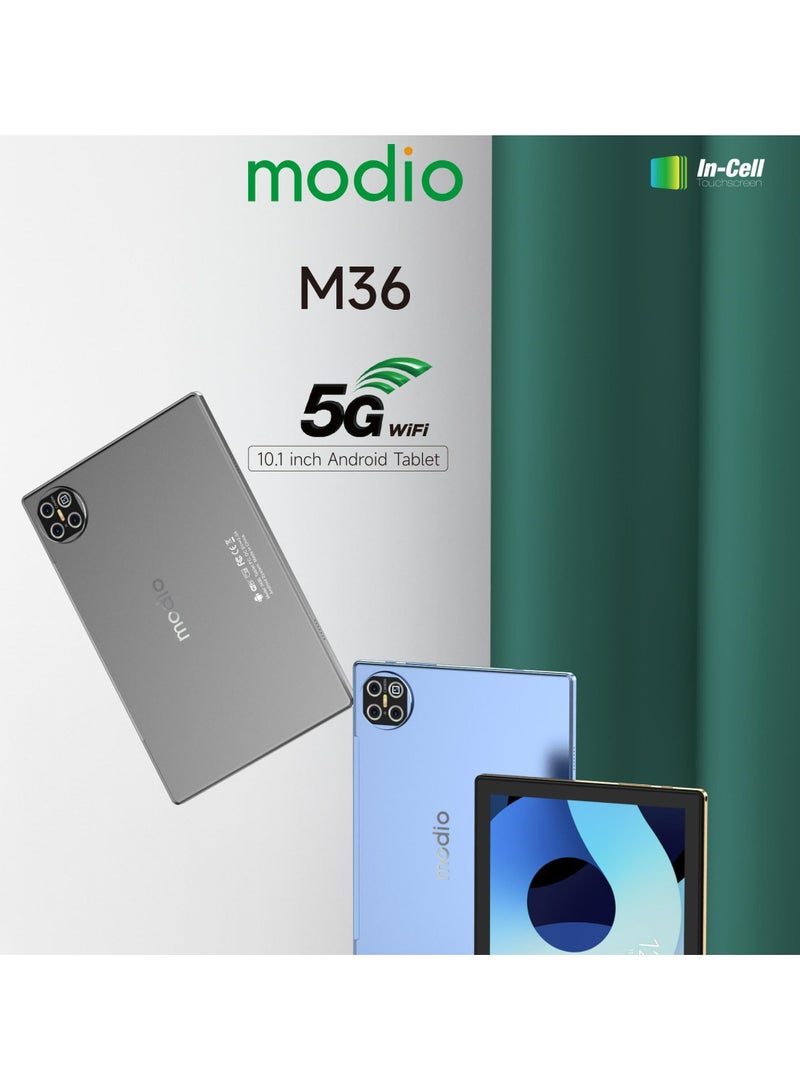 modio - M36 Tablet With 10.1 Inch Screen Dual SIM Grey, 12GB RAM 512GB 5G - Middle East Version With Gift - Image 1