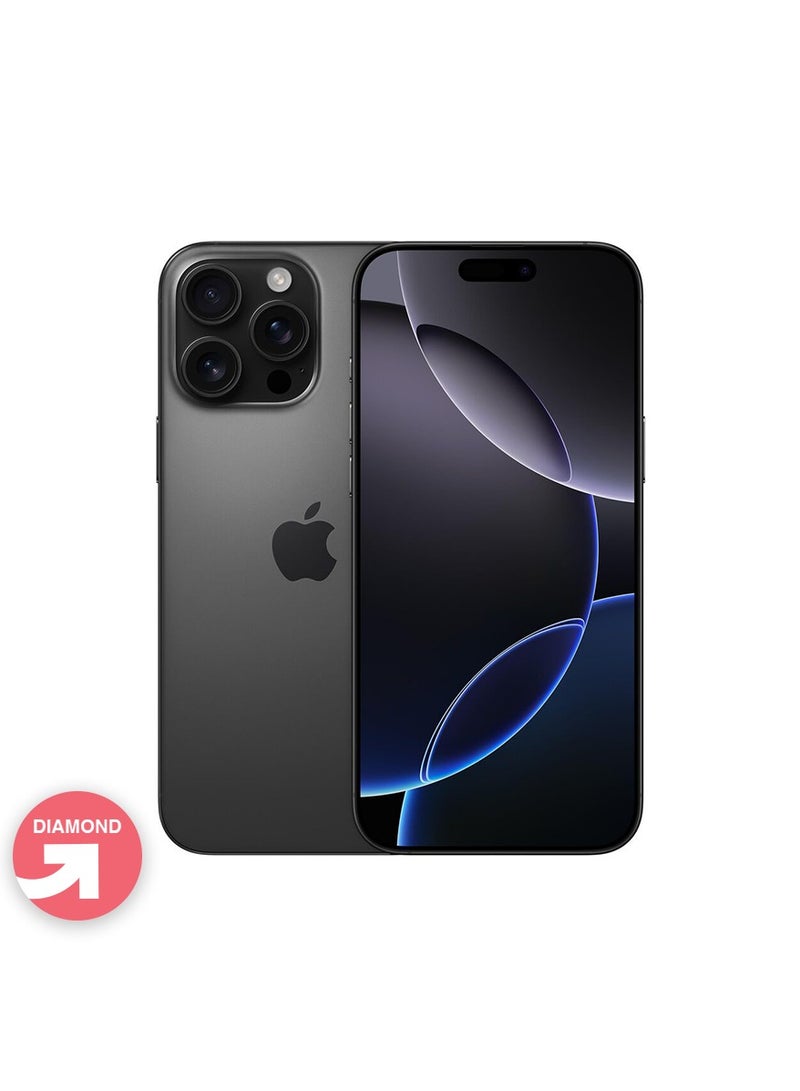 Apple iPhone 16 Pro Max, 256GB, Single Sim, Black Titanium, 1 Year Warranty | UPGRADE Refurbished | Diamond Grade