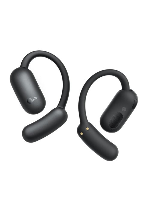 AeroFit 2 by Anker, Open-Ear Headphones, Adjustable Ear Hooks, Snug Fit, Rich Bass, Hi-Res Wireless Audio, 42H Play, Bluetooth 5.4, Wireless Charging, IP55, AI Clear Calls, Open-Ear Earbuds Black