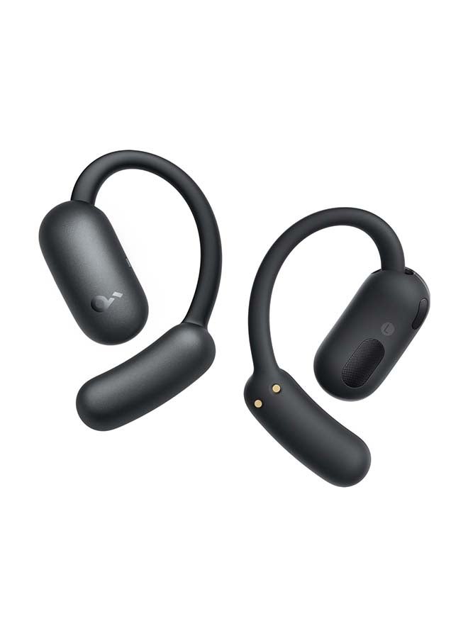 Soundcore AeroFit 2 by Anker, Open-Ear Headphones, Adjustable Ear Hooks, Snug Fit, Rich Bass, Hi-Res Wireless Audio, 42H Play, Bluetooth 5.4, Wireless Charging, IP55, AI Clear Calls, Open-Ear Earbuds Black  - Image 1