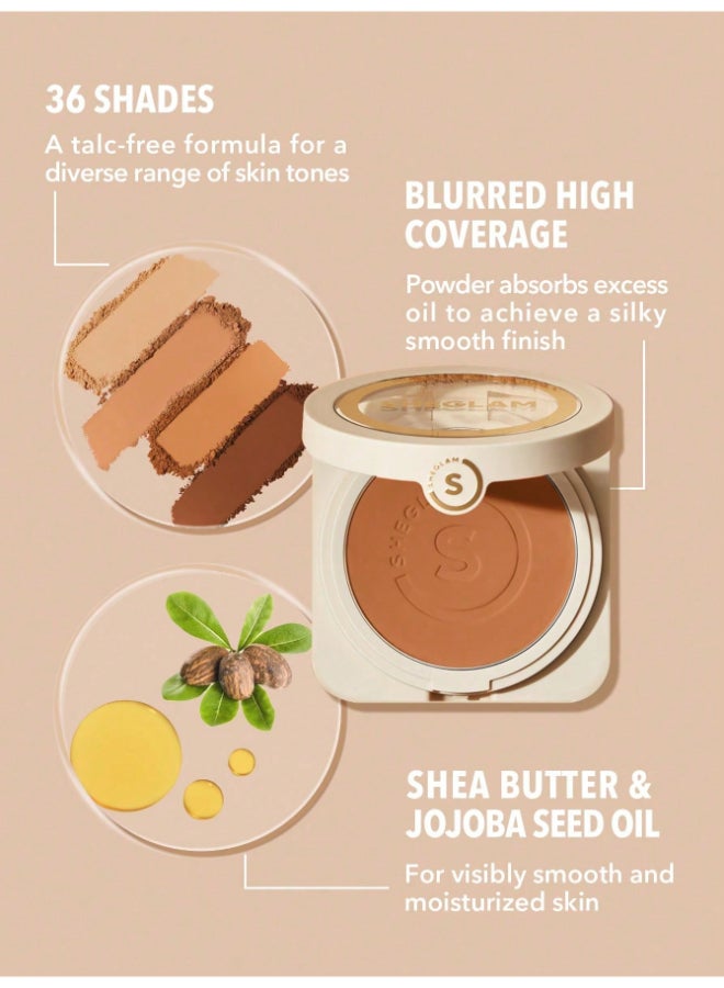 شيجلام Skin-Focus High Coverage Powder Foundation Walnut  - Image 3