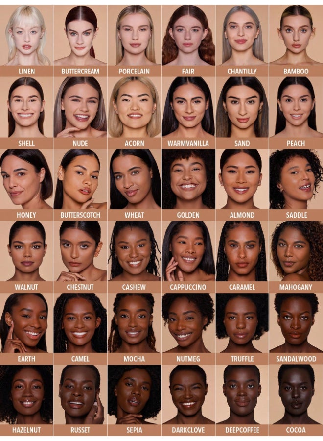 Skin-Focus High Coverage Powder Foundation Walnut