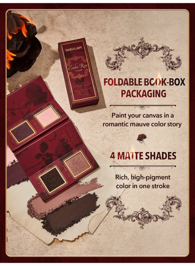 SHEGLAM Ember Rose Burning Devotion Color Palette Rose Burining  - Image 4