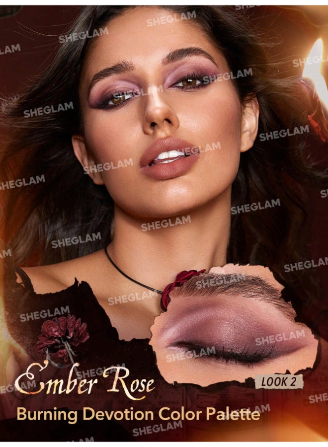 SHEGLAM Ember Rose Burning Devotion Color Palette Rose Burining  - Image 3