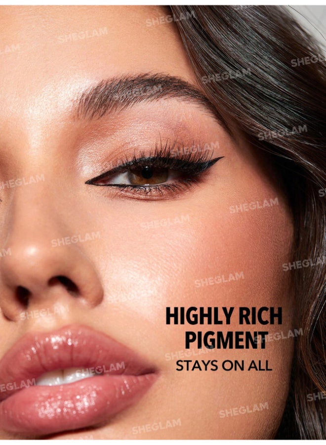 SHEGLAM Uninterrupted Waterproof Liquid Eyeliner Black  - Image 5
