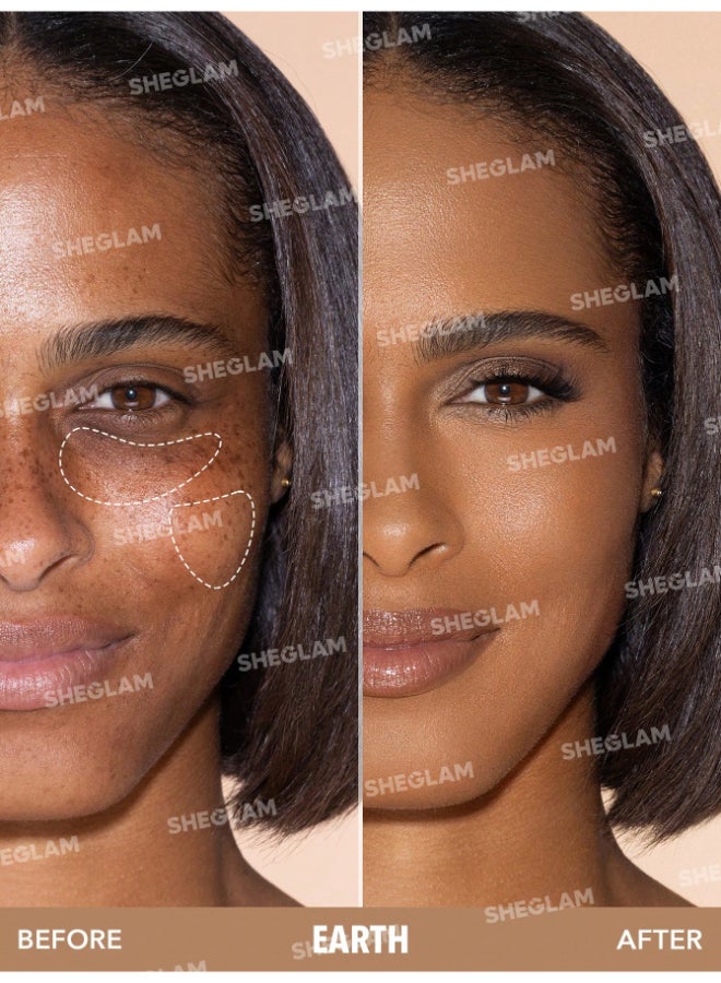 شيجلام Like Magic 12Hr Full Coverage Concealer Earth  - Image 2