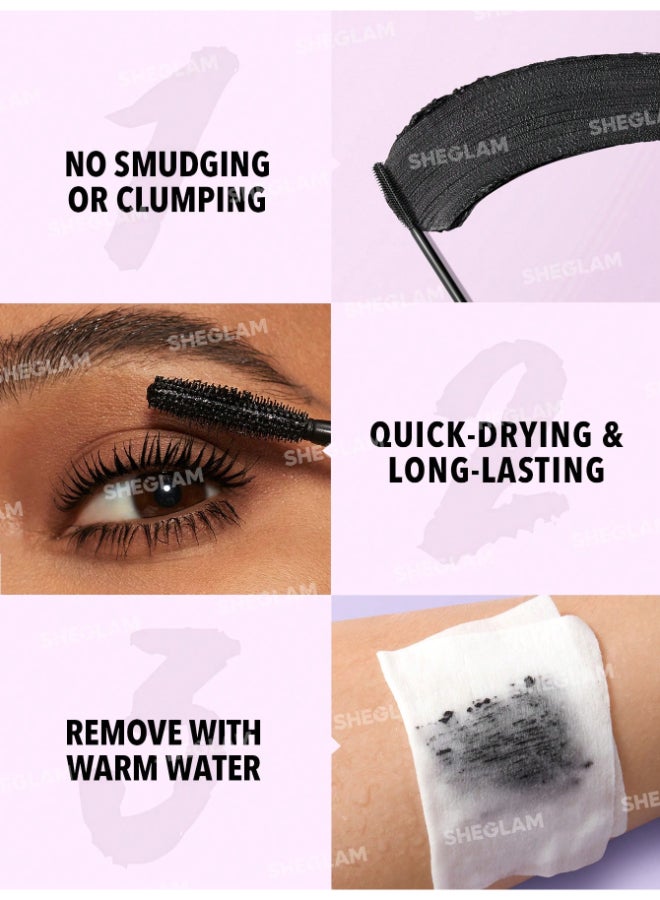 SHEGLAM Big Time Eyes Volumizing Mascara Black  - Image 4