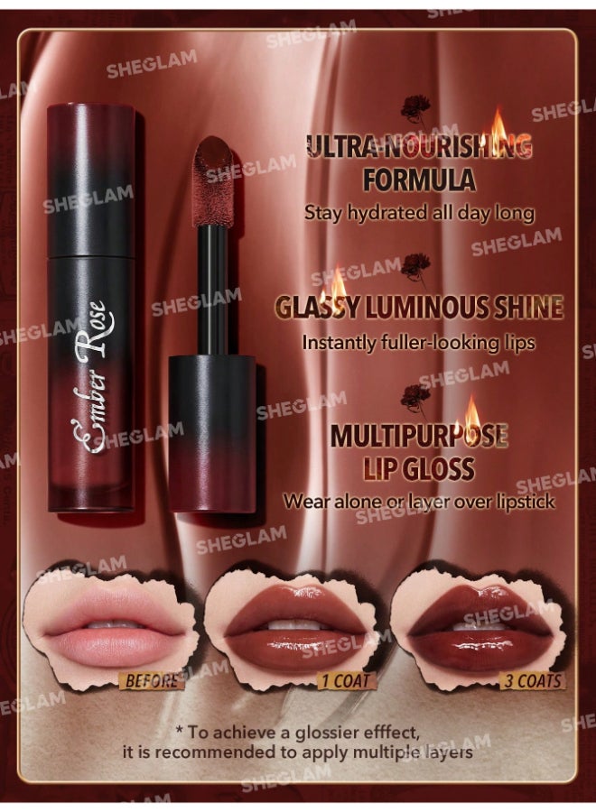 شيجلام Ember Rose Immortal Love Nourishing Lip Gloss Treasure  - Image 5