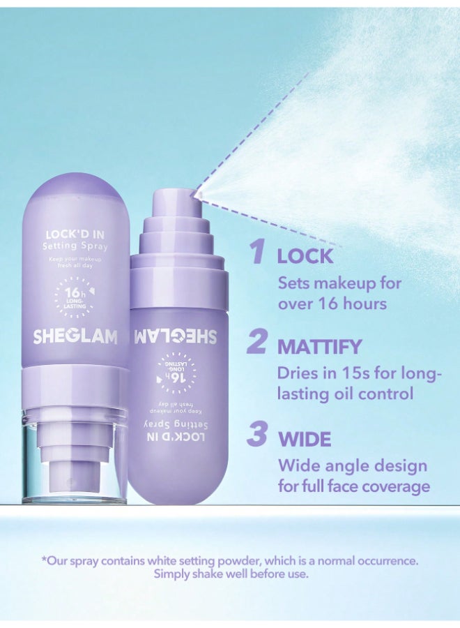 SHEGLAM Lock'd In Setting Spray White  - Image 4