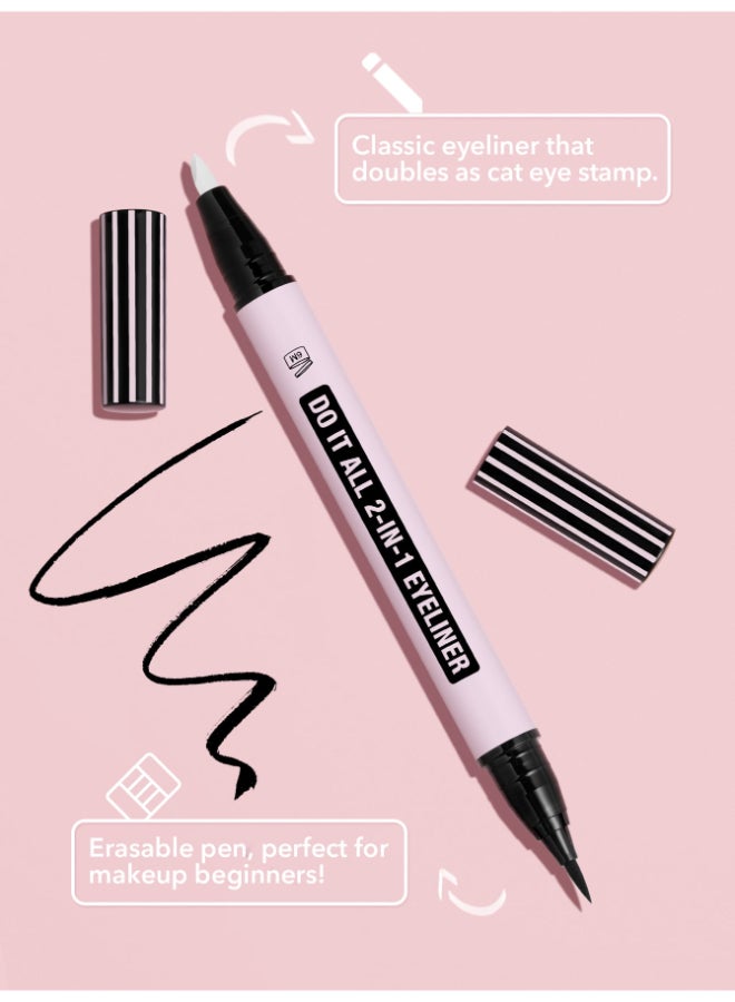 SHEGLAM Do It All 2-In-1 Eyeliner Black  - Image 2