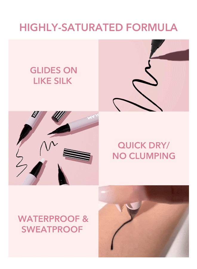 SHEGLAM Do It All 2-In-1 Eyeliner Black  - Image 3