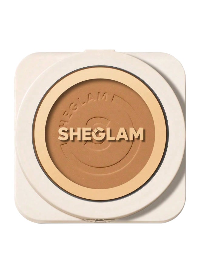 SHEGLAM Skin-Focus High Coverage Powder Foundation Almond  - Image 1