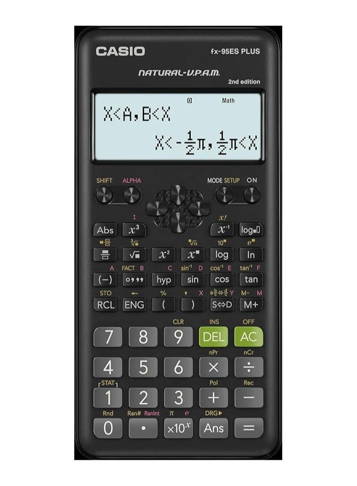 CASIO Casio FX-95ESPLUS-2WDTV Digital Calculator Black  - Image 1