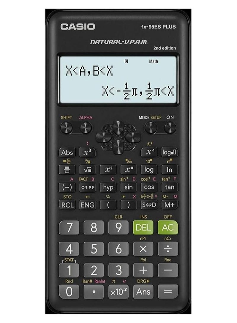 Casio FX-95ESPLUS-2WDTV Digital Calculator Black - Image 1