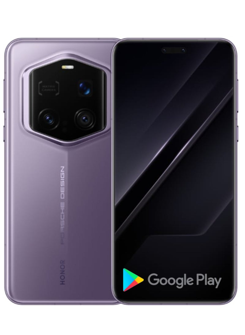 Honor - Magic 7 RSR Porsche Design Smartphone Purple | 16GB RAM + 512GB Storage | Snapdragon 8 Elite Chip | 6.8” LTPO OLED 120Hz Display | Quad Camera (200MP+50MP+50MP+TOF) | 5850mAh Battery | IP68 | Android 15 | Luxury Design with Google play Chinese version - Image 1