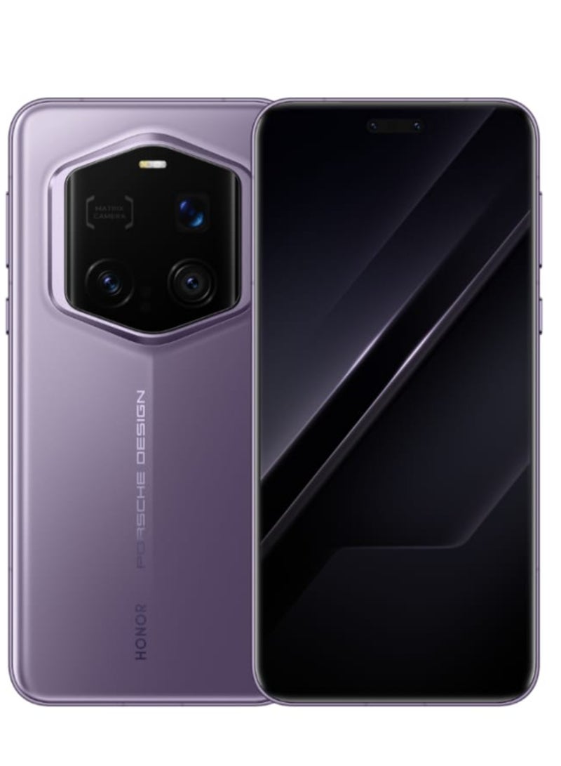 Honor - Magic 7 RSR Porsche Design Smartphone Purple | 16GB RAM + 512GB Storage | Snapdragon 8 Elite Chip | 6.8” LTPO OLED 120Hz Display | Quad Camera (200MP+50MP+50MP+TOF) | 5850mAh Battery | IP68 | Android 15 | Luxury Design with Google play Chinese version - Image 1