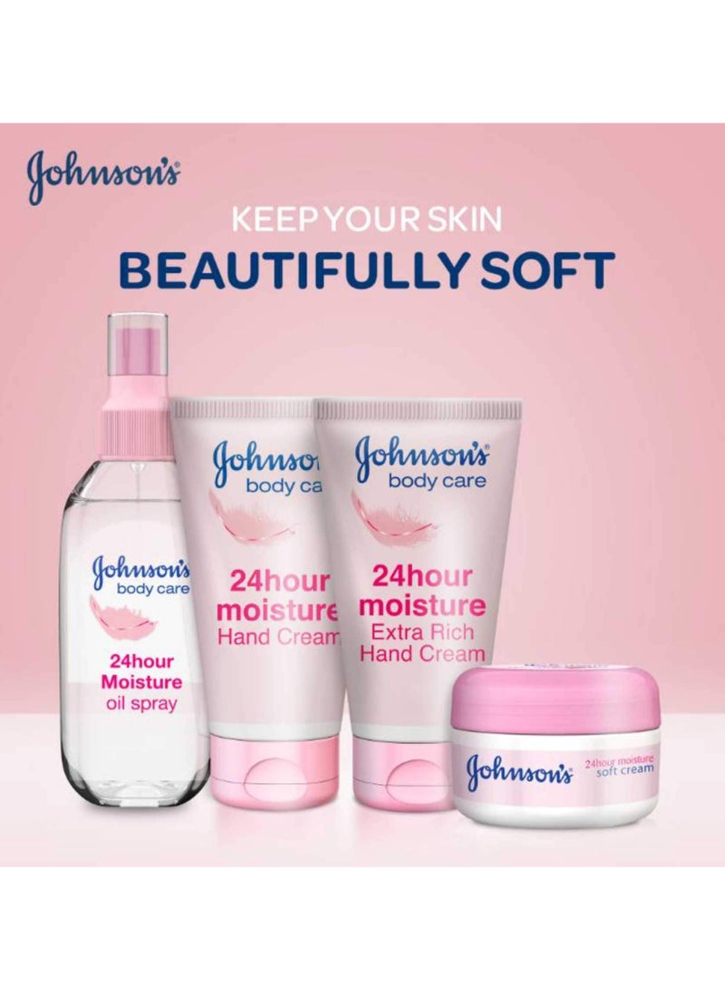 Johnson's - Body Cream 24 Hour Moisture Soft 100ml - Image 1