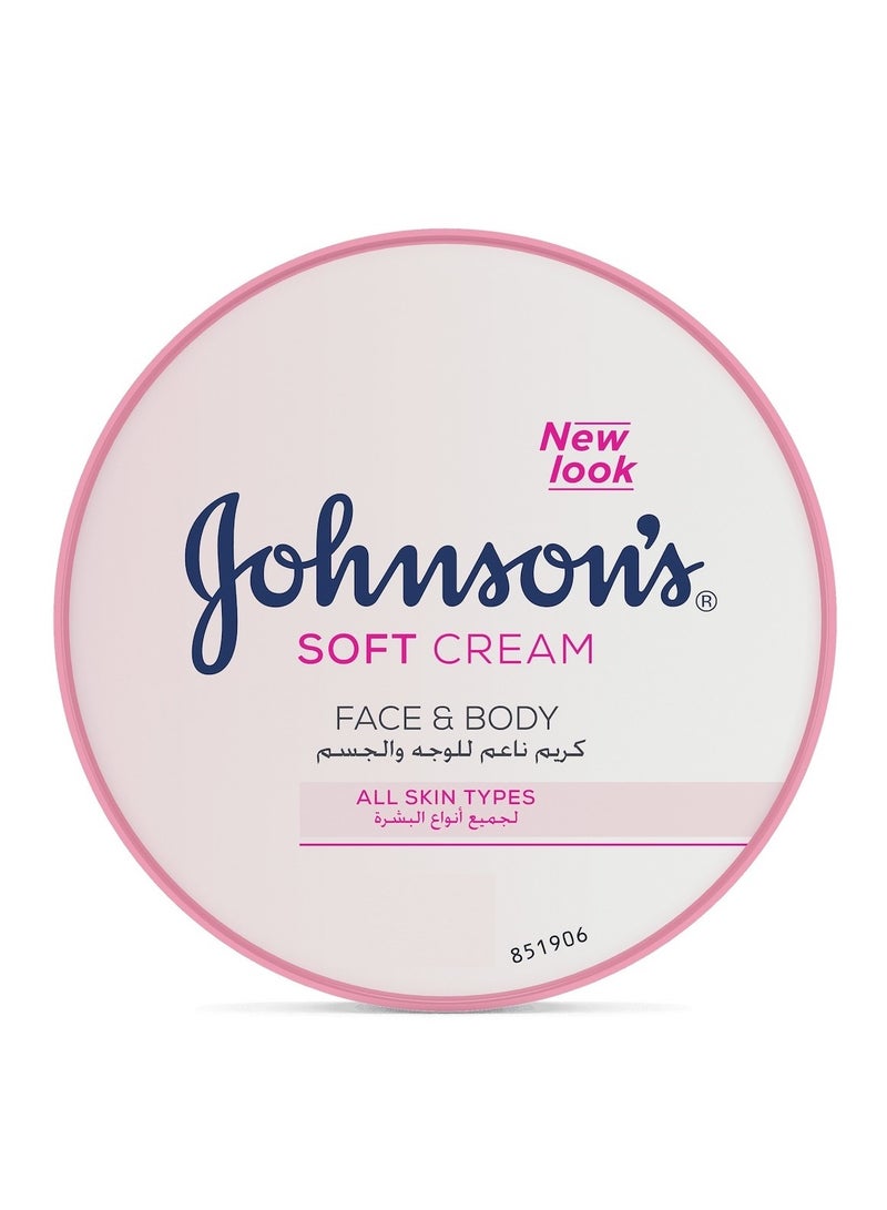 Johnson's - Body Cream 24 Hour Moisture Soft 100ml - Image 1