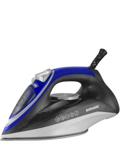 سوناشي Steam Iron with Ceramic Coated Soleplate | Steam/Burst Steam/Spray/Dry Iron with Self-Clean Function | Water Tank 230ML - Ideal for All Fabrics 230 ml 2600 W SI-5084C Blue/Black  - Image 1