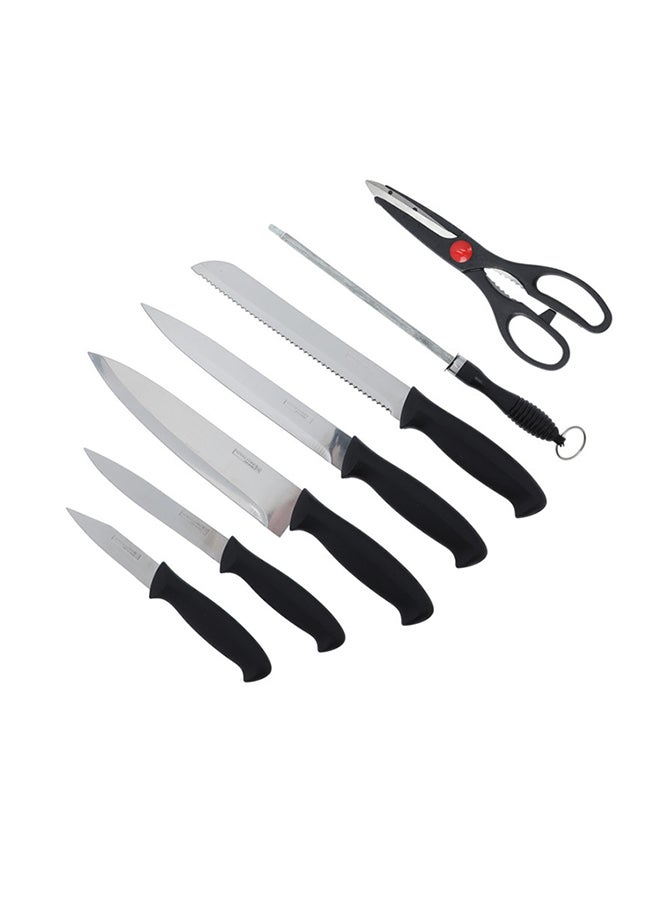 رويال فورد 8 Piece Kitchen Tool Set With Wooden Stand Black  - Image 1