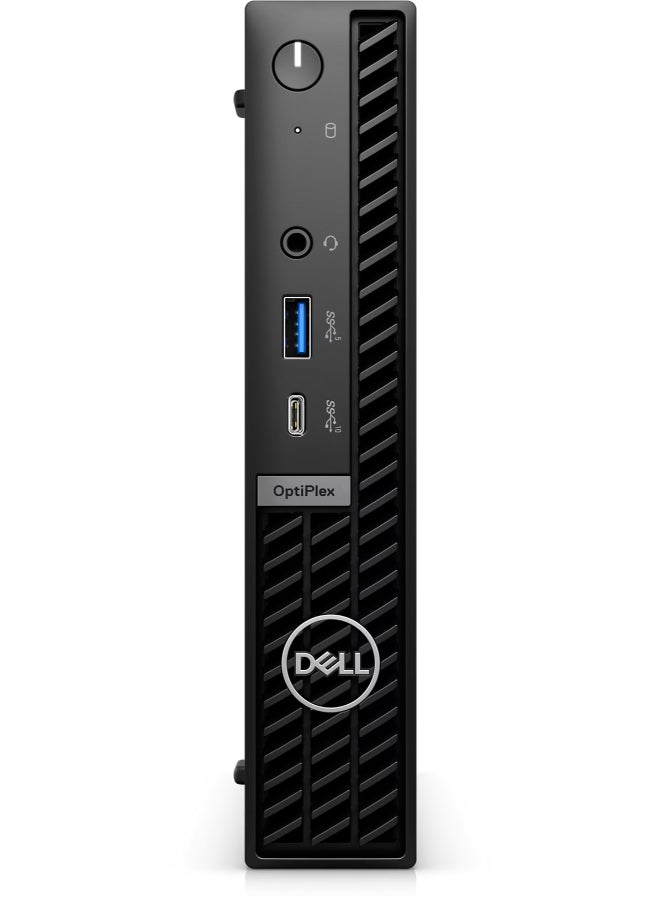 DELL - Opti 7020 MFF Micro Mini Pc With Core i7  14700T Processor/16GB RAM DDR5/512GB SSD/Windows 11 Pro/Intel Integrated Graphics/ Black - Image 1
