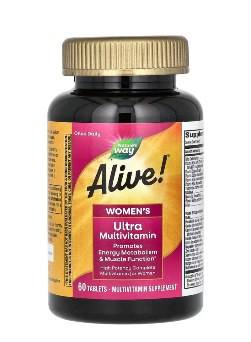 Nature's Way Alive! Women's Super Multivitamin 60 Tablets - Image 2
