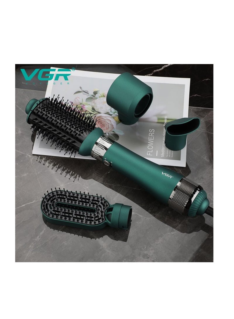 في جي آر Thermal brush - hairdryer professional hair dryer with hot air, 4 in 1, with ceramic coating and overheat protection technology high power 1000 watts V 493 - Image 2