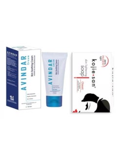 Skin lightening soap 135g  + Avindar highly concentrated moisturizing cream to prevent and maintain dry skin 100 ml 245grams