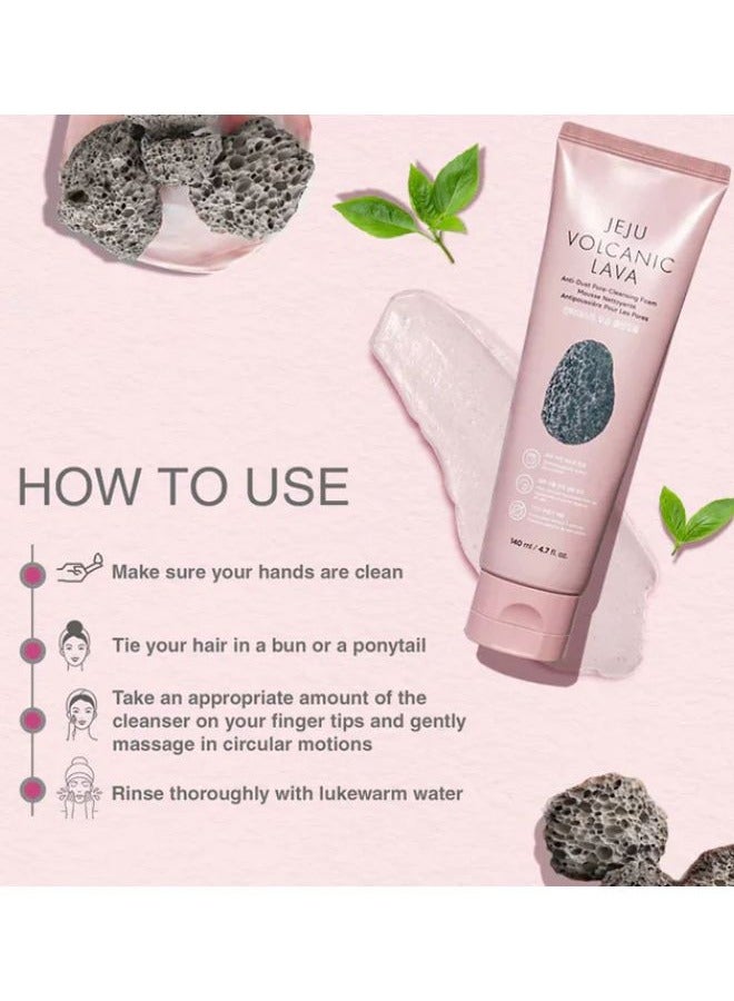 ذا فيس شوب - Jeju Volcanic Lava Anti-Dust Pore-Cleansing Foam 140ml - Image 1