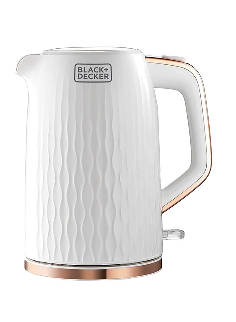 بلاك اند ديكر غلاية بلاك + ديكر بدون سلك 1.7 لتر 2200 واط - أبيض - JC190W - Image 1
