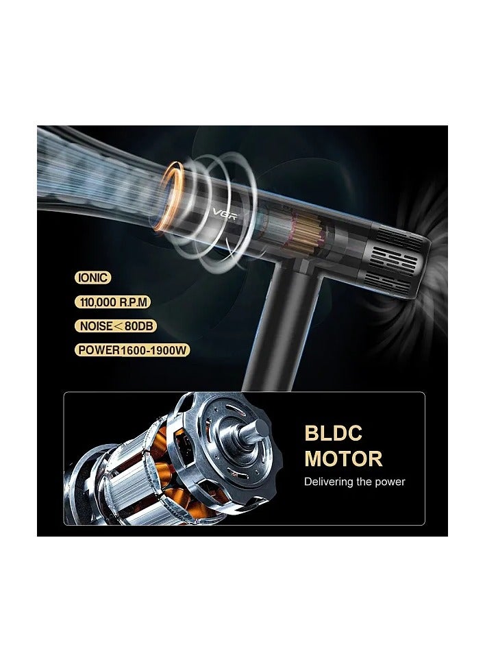 VGR Hair Dryer V 427 Optimal Performance For Fast And Efficient Hair Drying With Negative Ion Technology  - Image 3